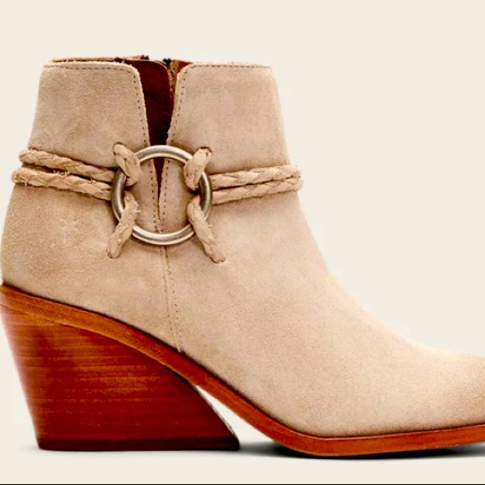 NWT FRYE SERENA BRAIDED HARNESS BOOTIE